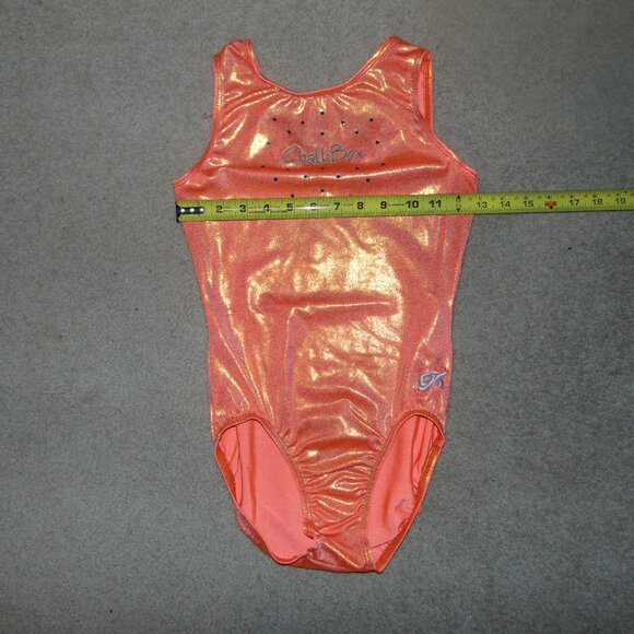 GK Shiny Orange Chalkbox Leotard M - Picture 7 of 7